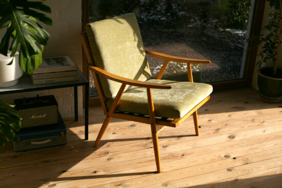 Fauteuil vert d'eau